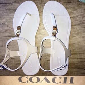 Gorgeous Coach Jelly Signature Sandals Nearly New